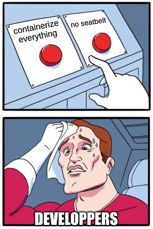 Containers vs no security meme