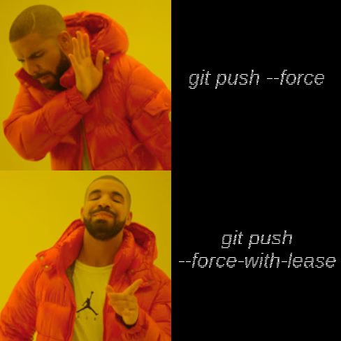 But when I do, I use --force-with-lease